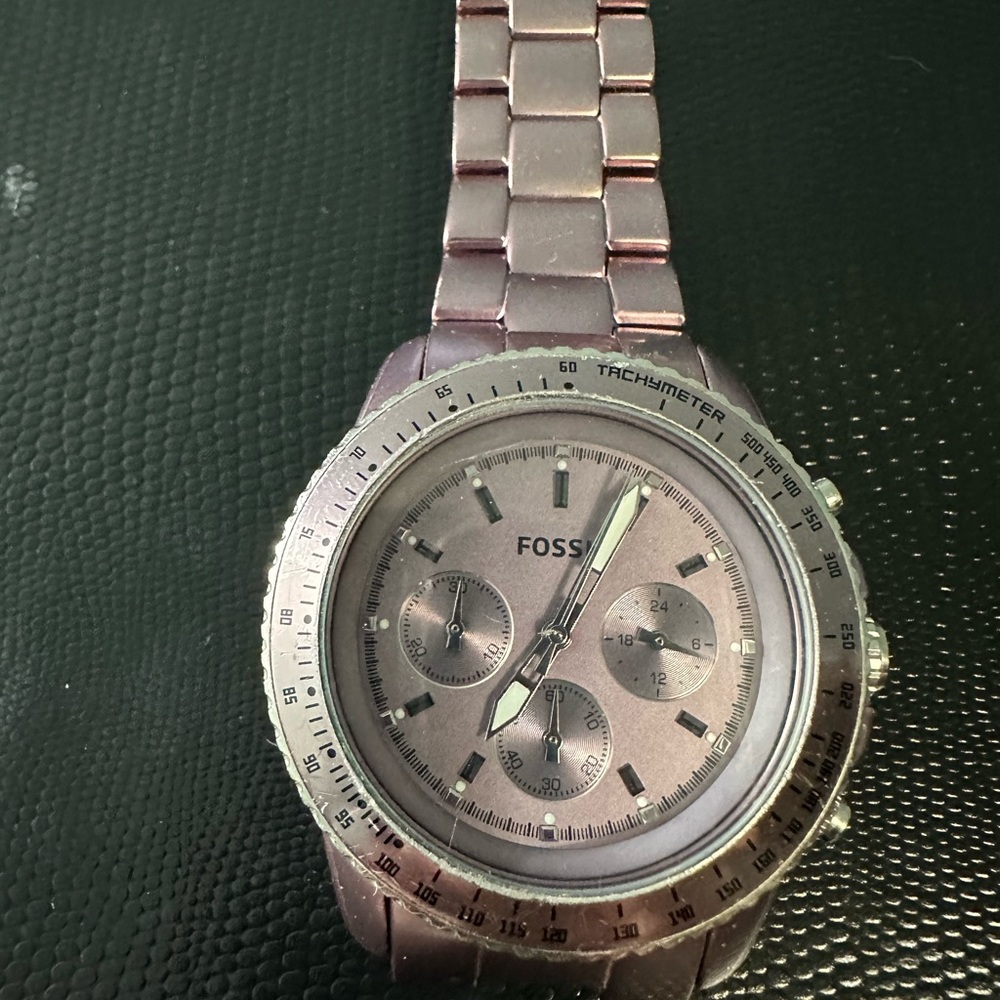 Fossil Tachymeter Purple Watch - Picture 8 of 11